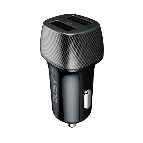 USB2 punjač 2,4A karbon