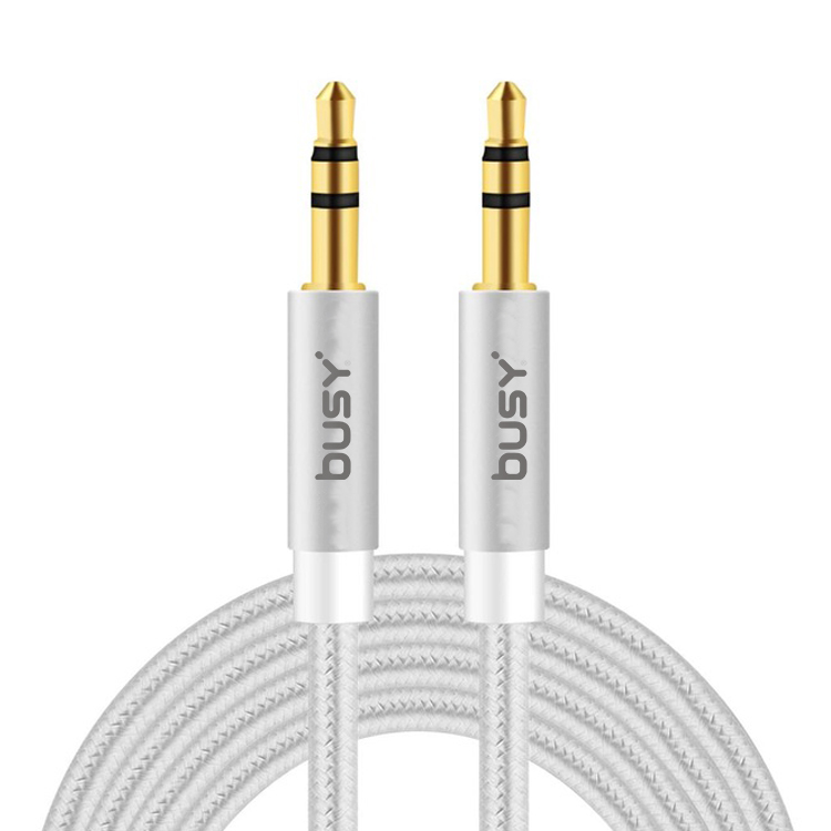 Audio kabl 1m srebrni AUX