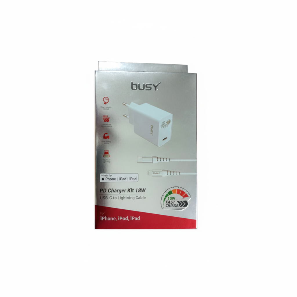 Set PD punjač MFI kabl 1,8m Busy
