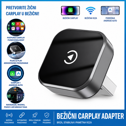 Bežični CarPlay / Android Auto Adapter – Plug & Play
