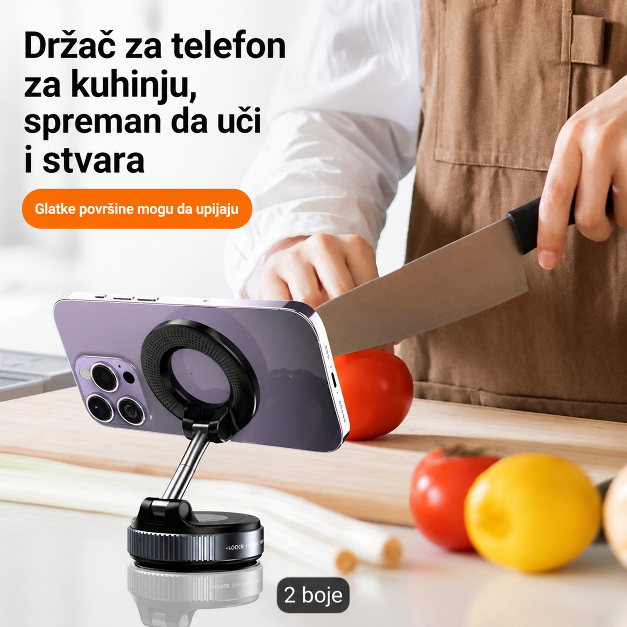 360° Magnetski Držač za Mobitel – Sklopiv i Uvlačiv