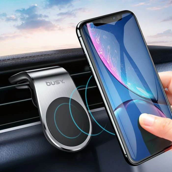 Metalni držač za telefon crni