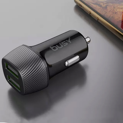 USB2 punjač 2,4A karbon