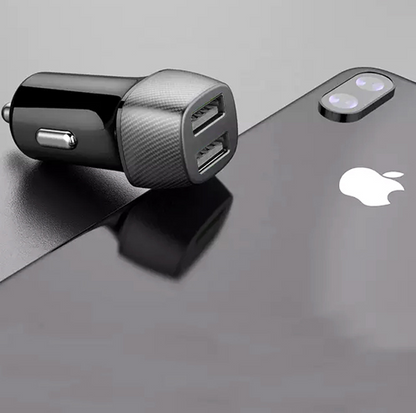 USB2 punjač 2,4A karbon