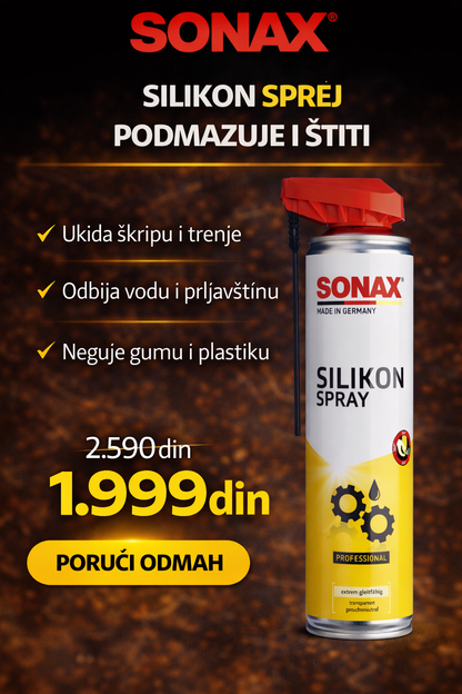SONAX Silikonski sprej sa EasySpray mlaznicom