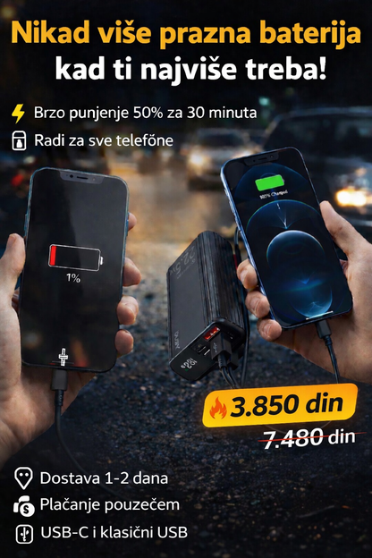 Prenosivi punjač PD 10000 mAh