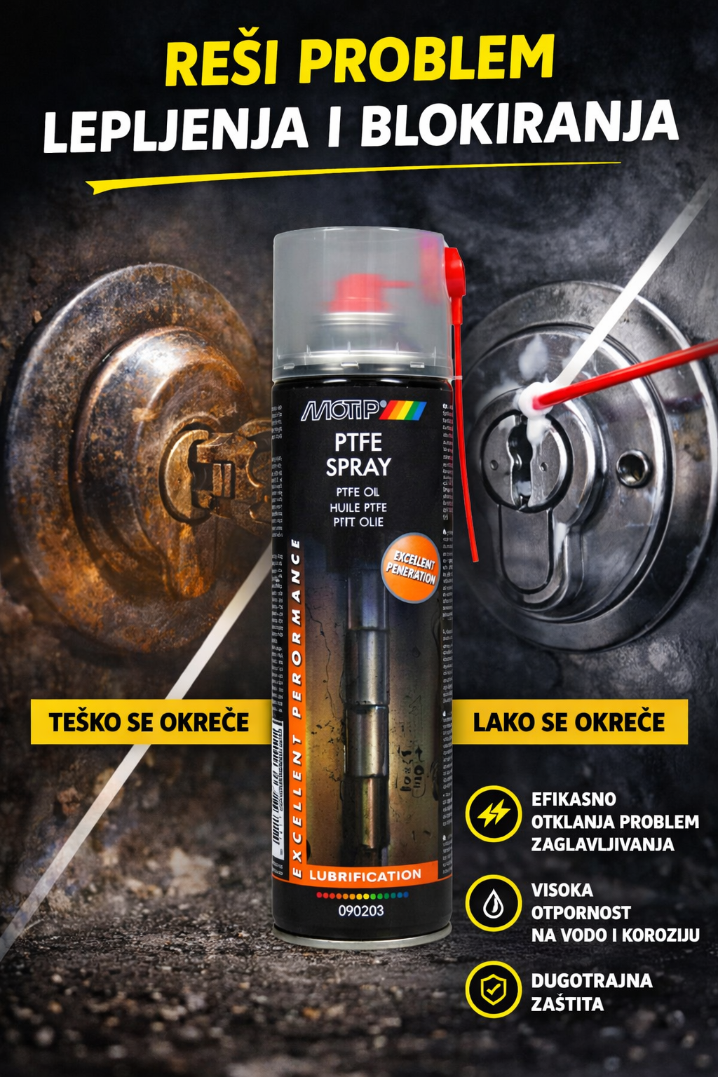 MoTip PTFE sprej
