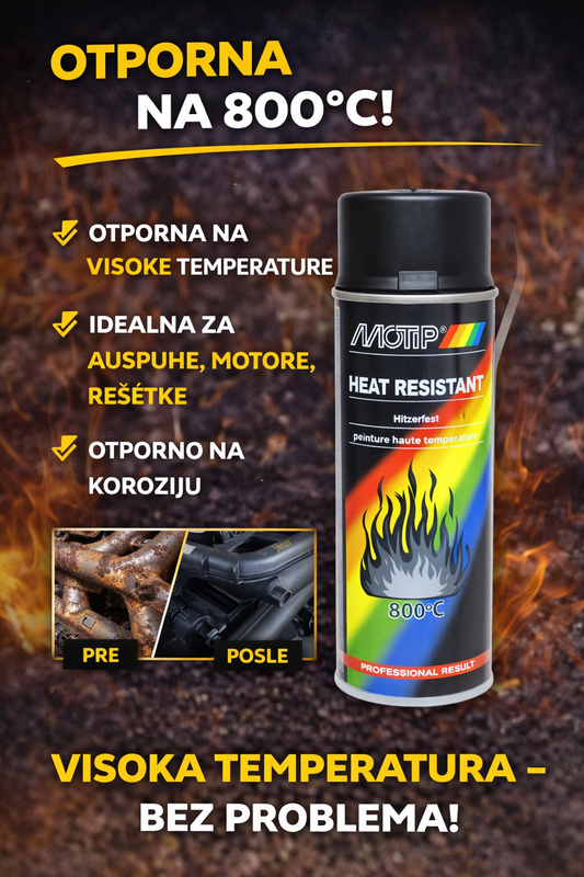 MoTip Otpornost na toplotu crna 800°C