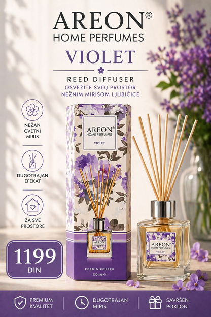 Areon Home Perfumes – Violet Reed Diffuser 150ml