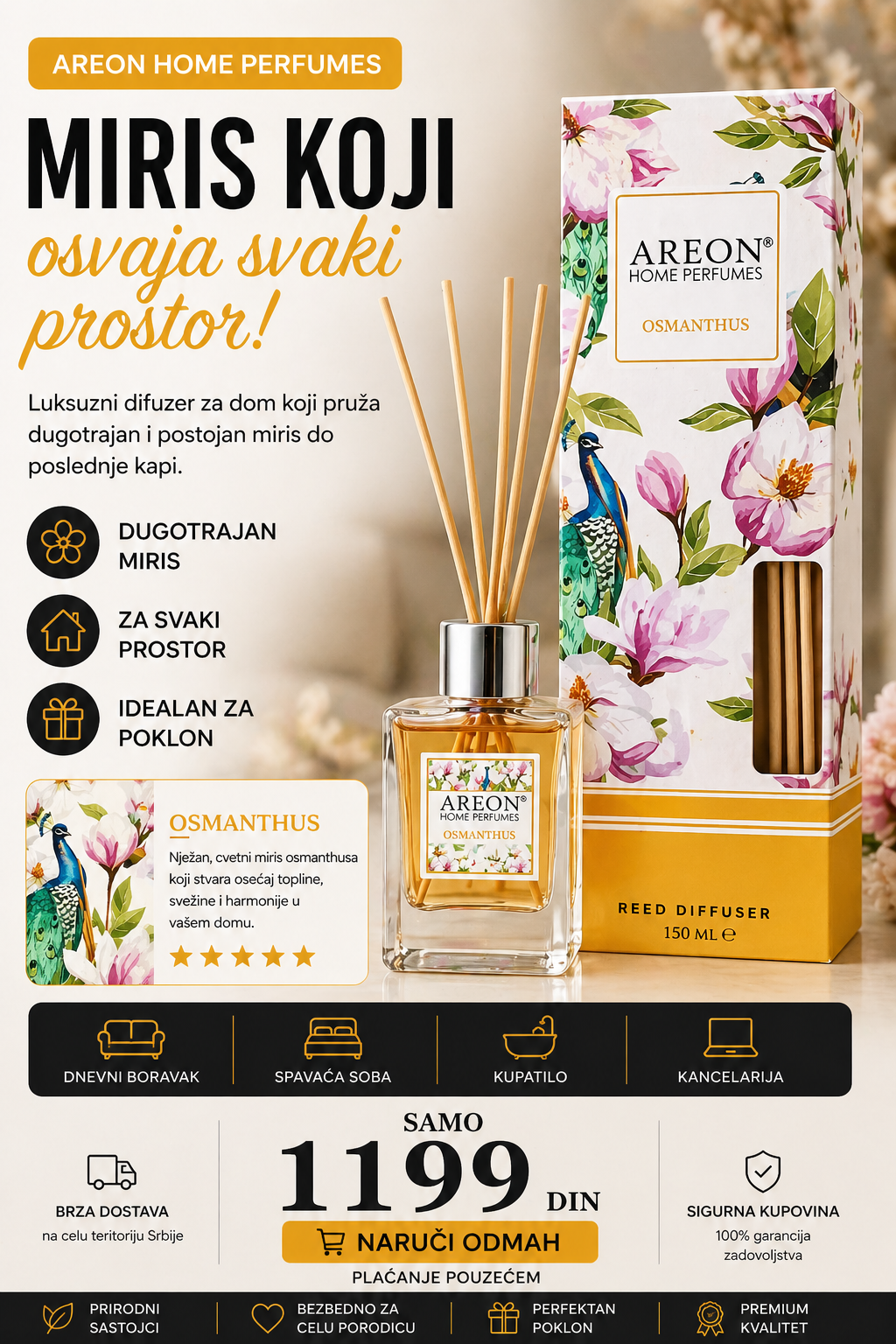 Areon Home Perfumes – Osmanthus 150ml