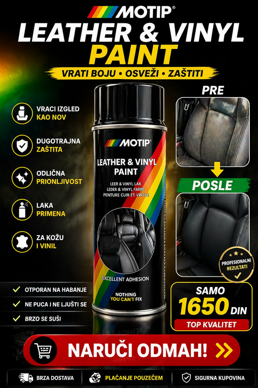 Motip Leather & Vinyl Paint – Boja za kožu i vinil