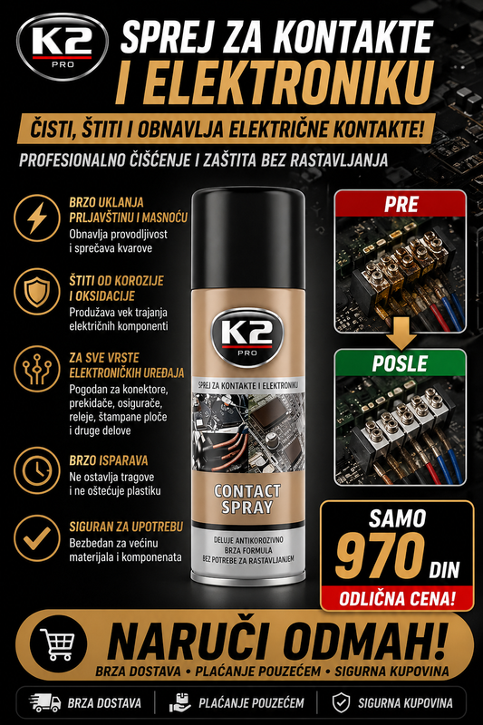 K2 Contact Spray - Kontakt sprej
