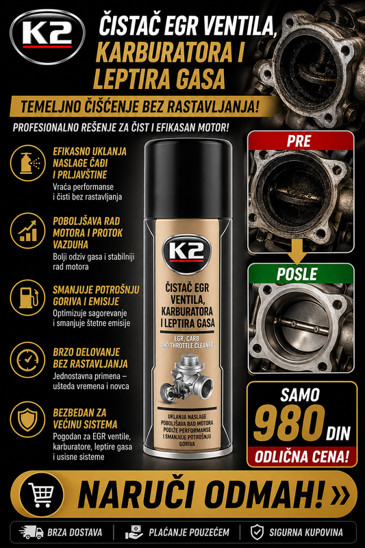 K2 - Sprej za čišćenje karburatora