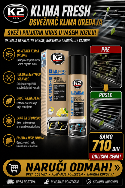 K2 Klima Fresh - Osveživač klima uređaja
