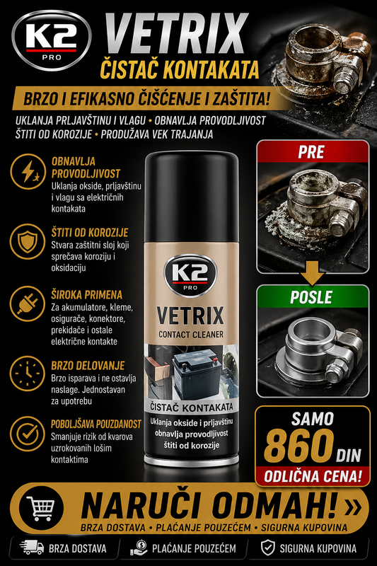 K2 Vetrix - Sredstvo za podmazivanje