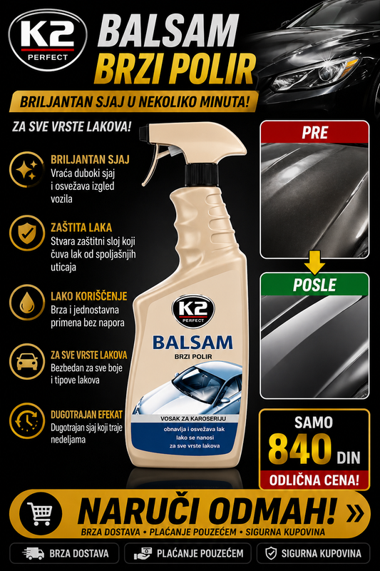 K2 Balsam - Tečnost za poliranje vosak za poliranje