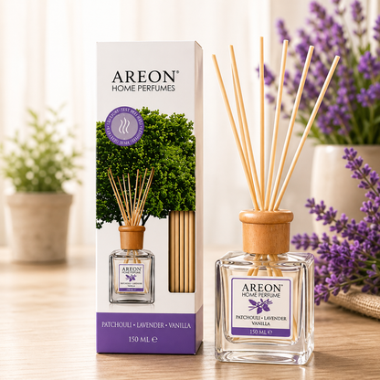 Areon Home Perfumes – Patchouli Lavender Vanilla Reed Diffuser 150ml