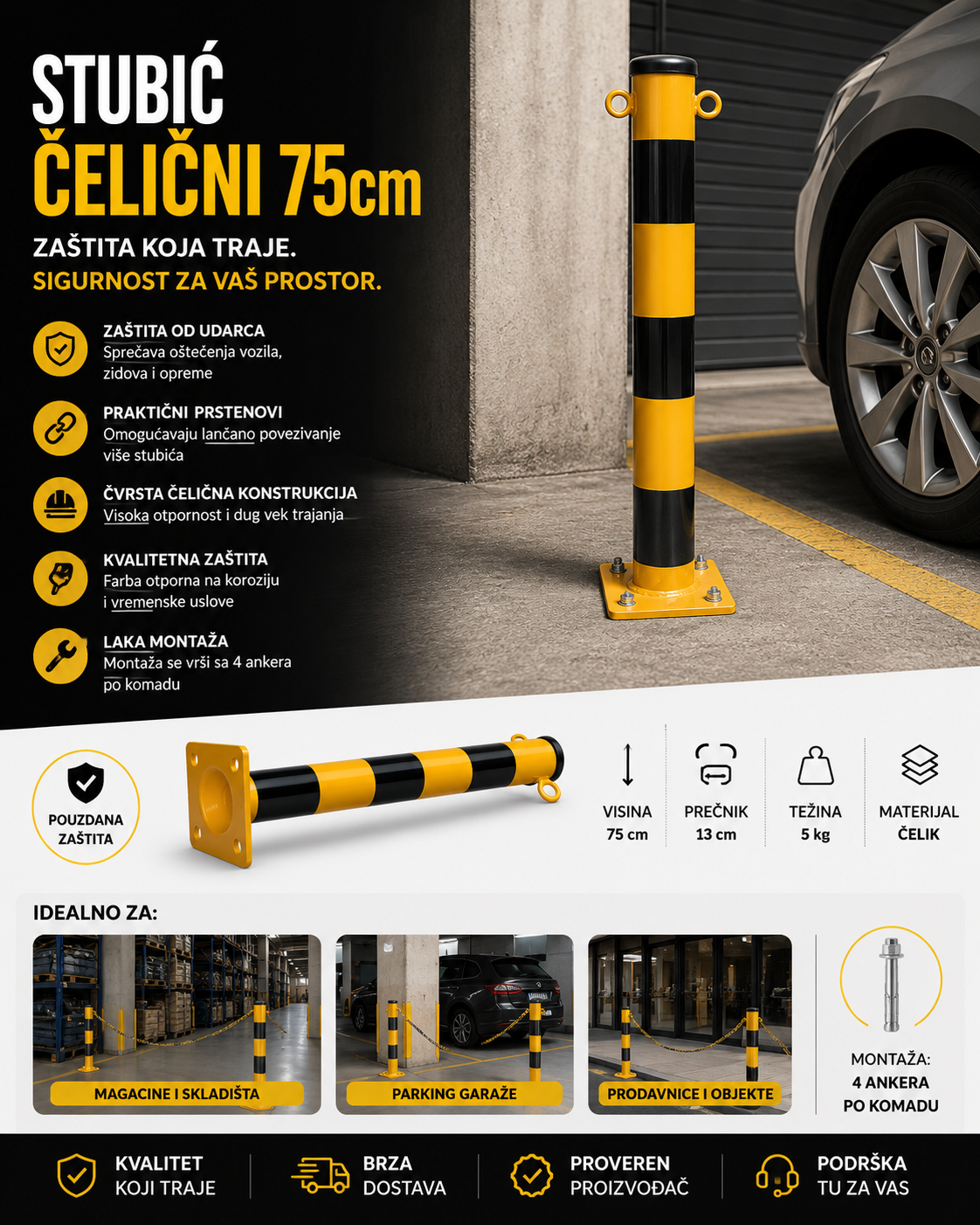 Stubić Čelični 75cm