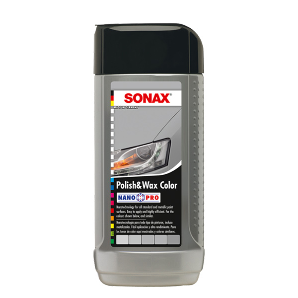 Sonax Polir i vosak u boji NanoPro Polish&Wax Color - Siva