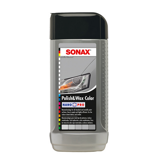 Sonax Polir i vosak u boji NanoPro Polish&Wax Color - Siva