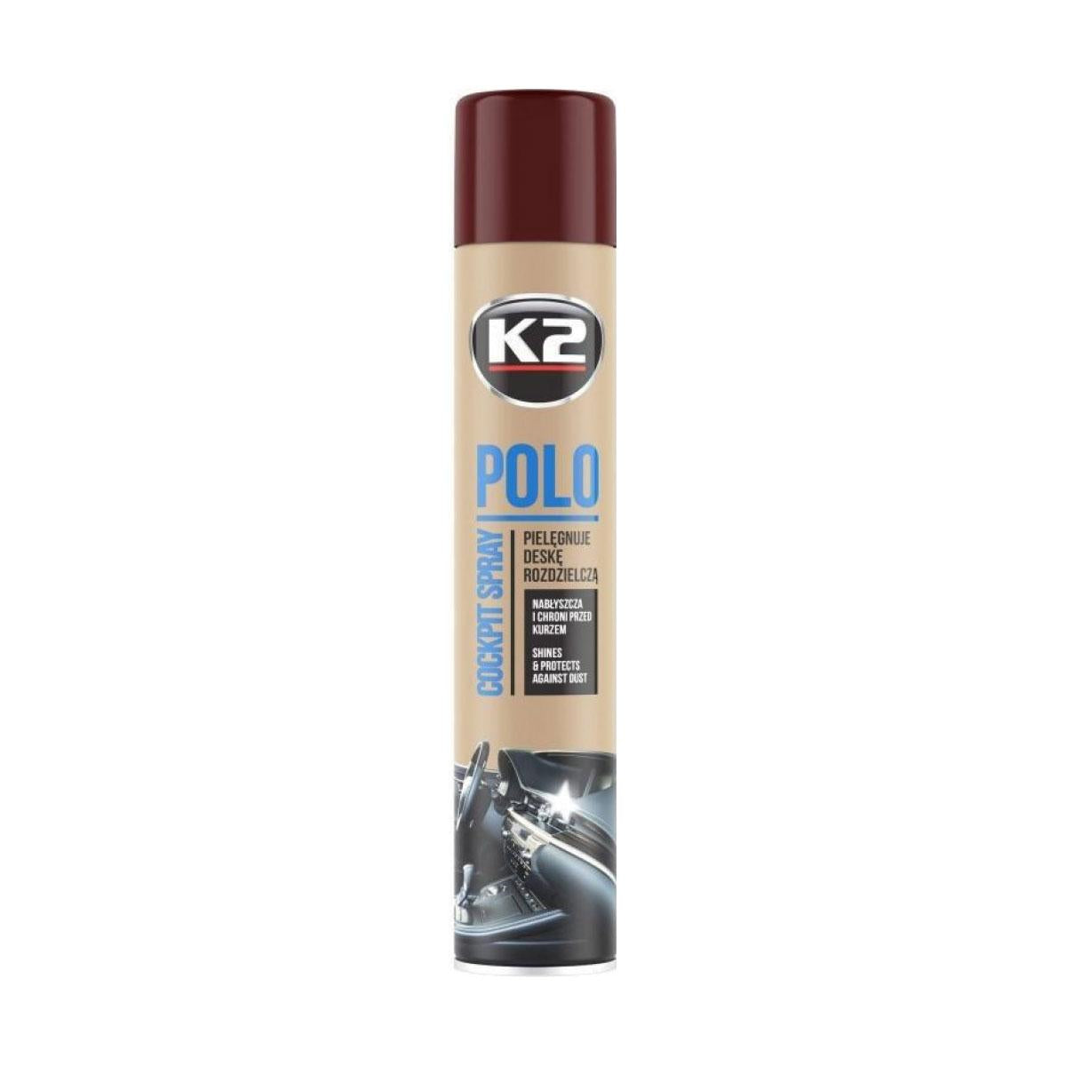 K2 Polo Cockpit Spray – Sprej za Negu Kokpita Cola 750 ml