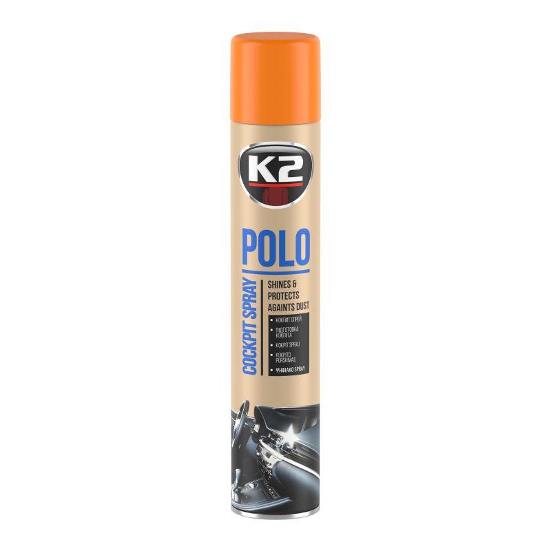 K2 Polo Cockpit Spray – Sprej za Negu Kokpita Breskva 750 ml