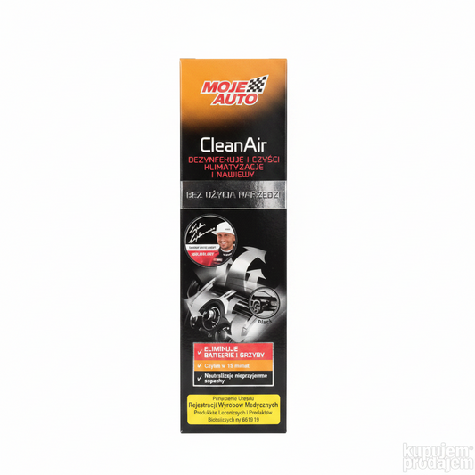 Moje Auto CleanAir Black – Sprej za Čišćenje Klima Uređaja i Ventilacije 2019595